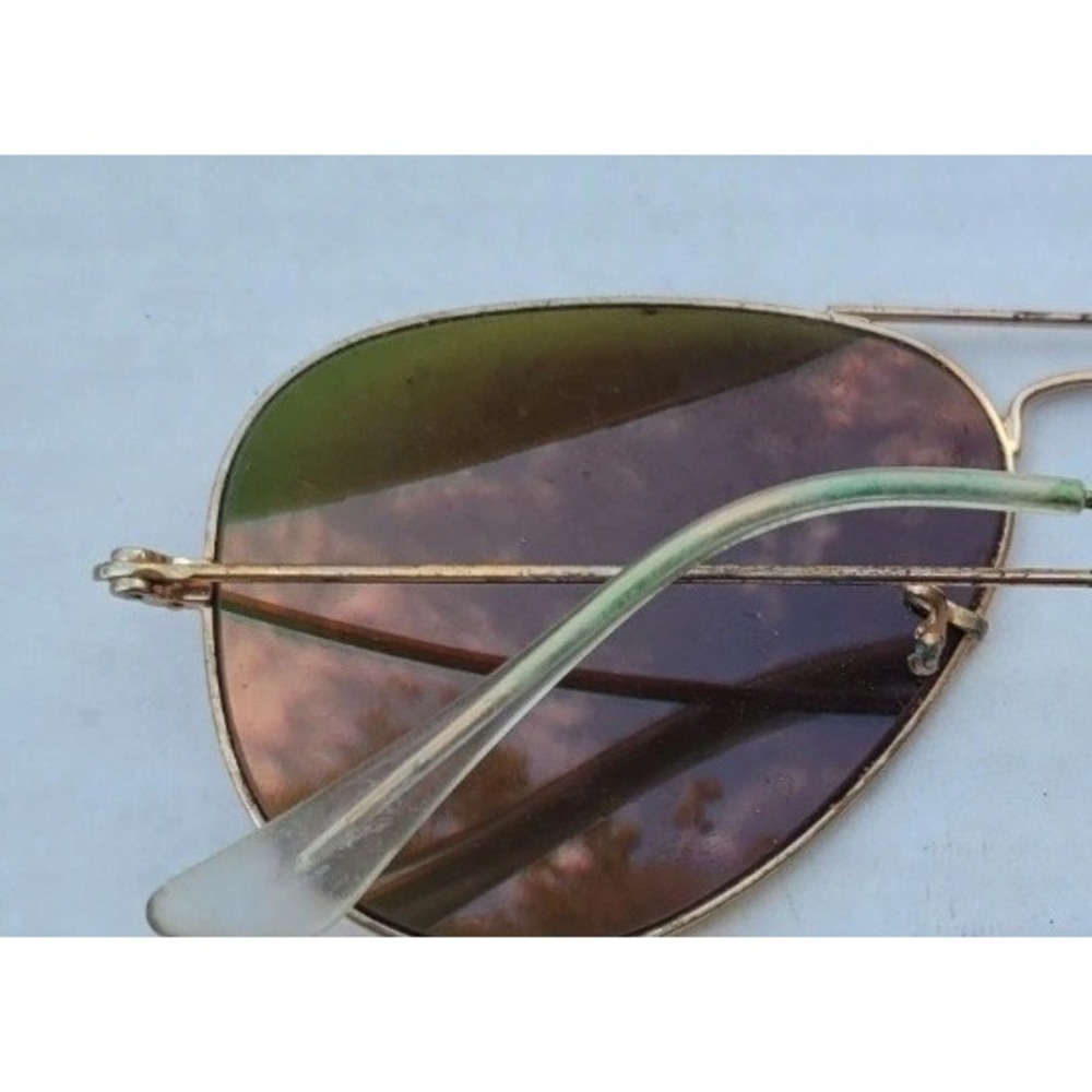 Ray Ban Large Silver Aviator Designer Frams Only Some Damage - Picture 3 of 5